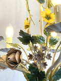 Vintage 5 arm toleware chandelier