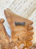 Pair of hand carved fragments - Phoenix