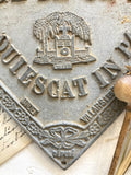 Antique French memorial heart