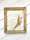 Antique water-gilt frame