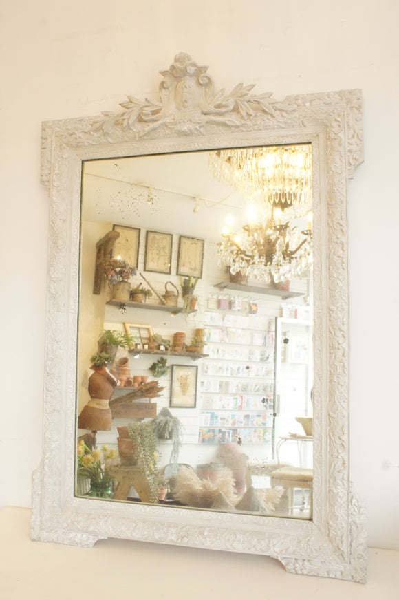 Painted antique French mirror #1