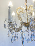 Vintage 5 arm Marie Therese chandelier 2