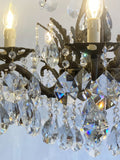 10 arm brass chandelier
