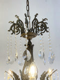 10 arm brass chandelier