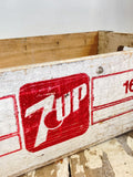 Vintage 7-Up wooden crates